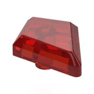 Lego Tile Special 1 x 2 Diamond Plain / Trans-Red