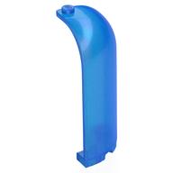 Lego Panel 3 x 3 x 6 Corner Convex with Curved Top / Opal Trans-Dark Blue