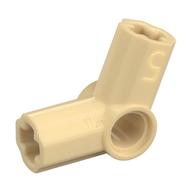 Lego Technic Axle and Pin Connector Angled #5 - 112.5° / Tan
