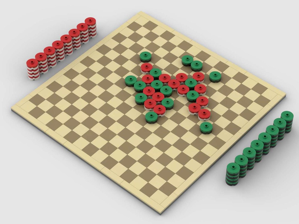 Lego Pieces For Five-in-A-Row