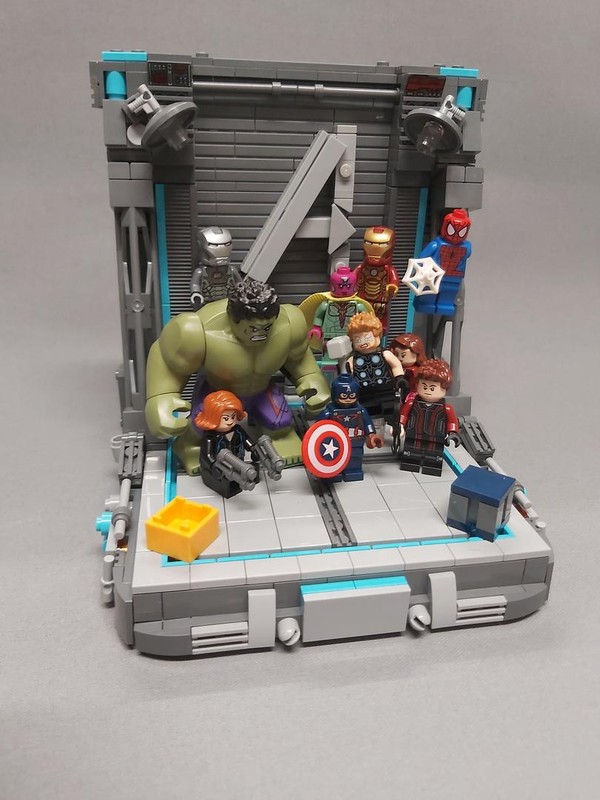 Lego Avengers Book End / Display Stand