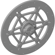 Lego Brake Disc 6 x 6 / Light Bluish Gray