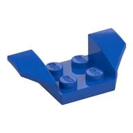 Mudguard 2 x 4 with 2 x 2 Studs and Flared Wings / Blue