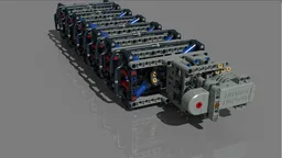 Lego high pressure pneumatic compressor