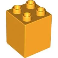 Duplo Brick 2 x 2 x 2 / Bright Light Orange