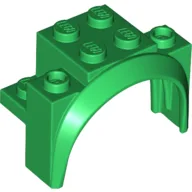 Wheel Arch, Mudguard 4 x 2 1/2 x 2 1/3 / Green