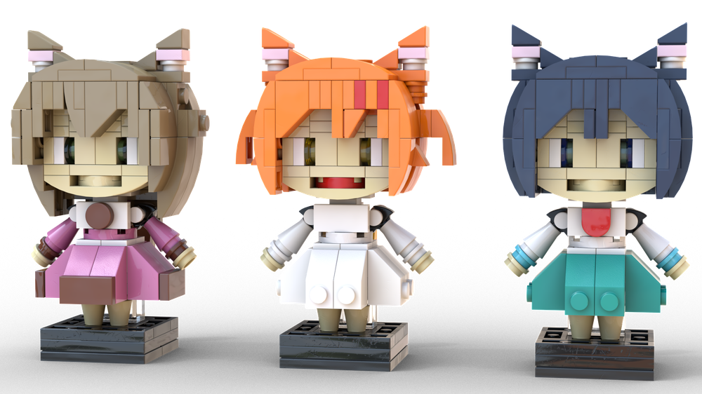 Lego Nyanko Days - Shii, Maa, and Rou