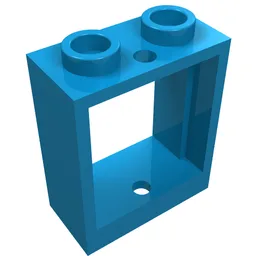 Window 1 x 2 x 2 Flat Front / Dark Azure