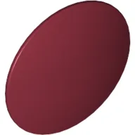 Shield Round Bowed [Plain] / Dark Red