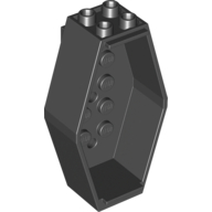 Lego Sarcophagus / Coffin 2 x 4 x 6 Bottom / Black