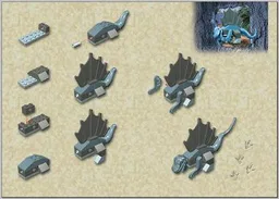 Baby Dimetrodon polybag