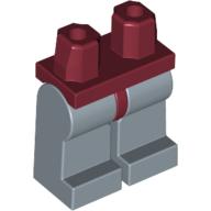Lego Hips and Sand Blue Legs / Dark Red