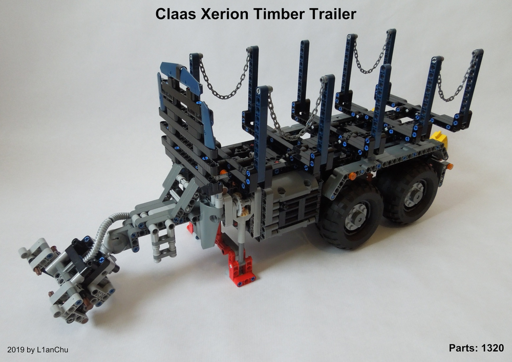 Lego Claas Xerion Timber Trailer