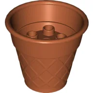 Duplo Food Ice Cream Cone 4 x 4 x 3 / Dark Orange