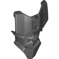 Lego Large Figure Torso Cover, Armour with 2 Chest Holes and Ball Joint Socket with Large Belt Buckle Print (Darth Vader)