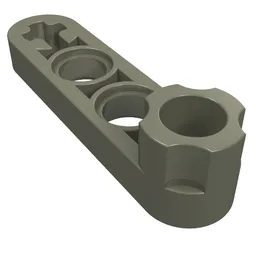 Technic Beam 1 x 4 Thin with Stud Connector / Dark Gray