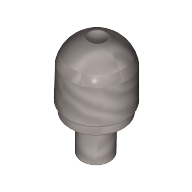 Lego Light Cover 1 x 1 Round with Internal Bar / Bionicle Barraki Eye / Flat Silver