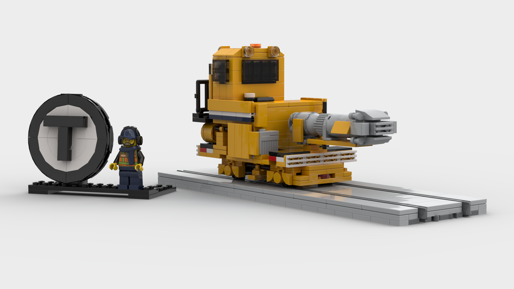Lego MBTA Jet Engine-Powered Rail Snow Blower "Snowzilla"
