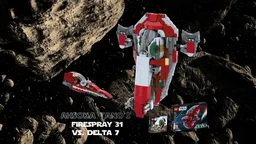 Ahsoka Tano's Firespray-31 vs. Delta 7 starfighter - 75362 alternative