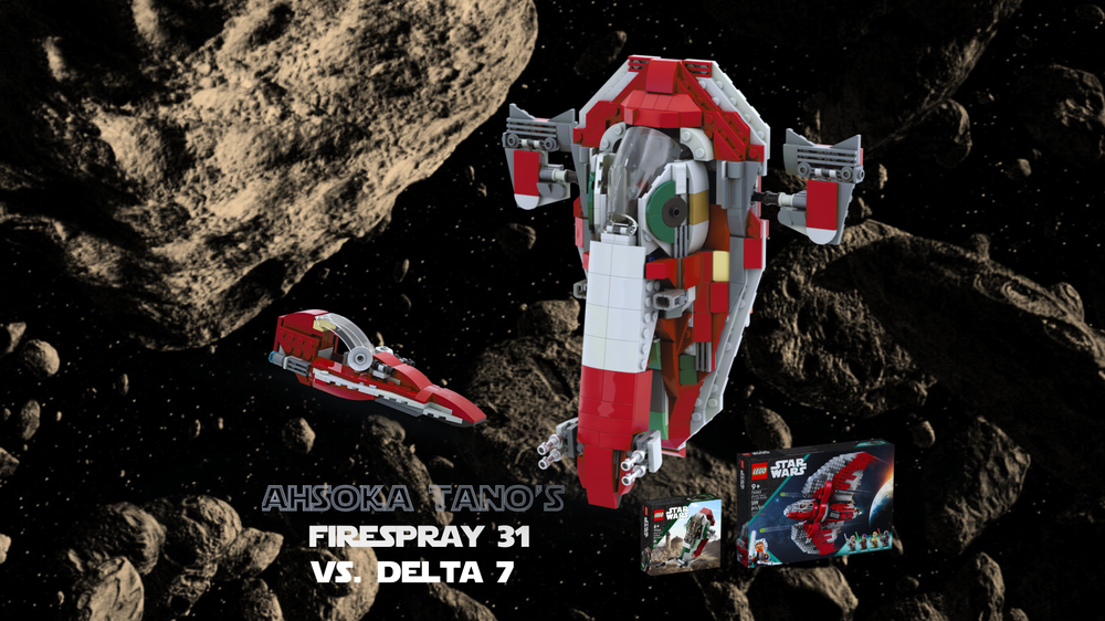 Lego Ahsoka Tano's Firespray-31 vs. Delta 7 starfighter - 75362 alternative