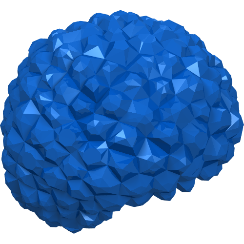 Lego Hair Bubble Style (Afro) / Blue