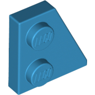 Lego Wedge Plate 2 x 2 Right / Dark Azure