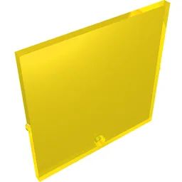 Glass for Window 1 x 6 x 5 / Trans-Yellow