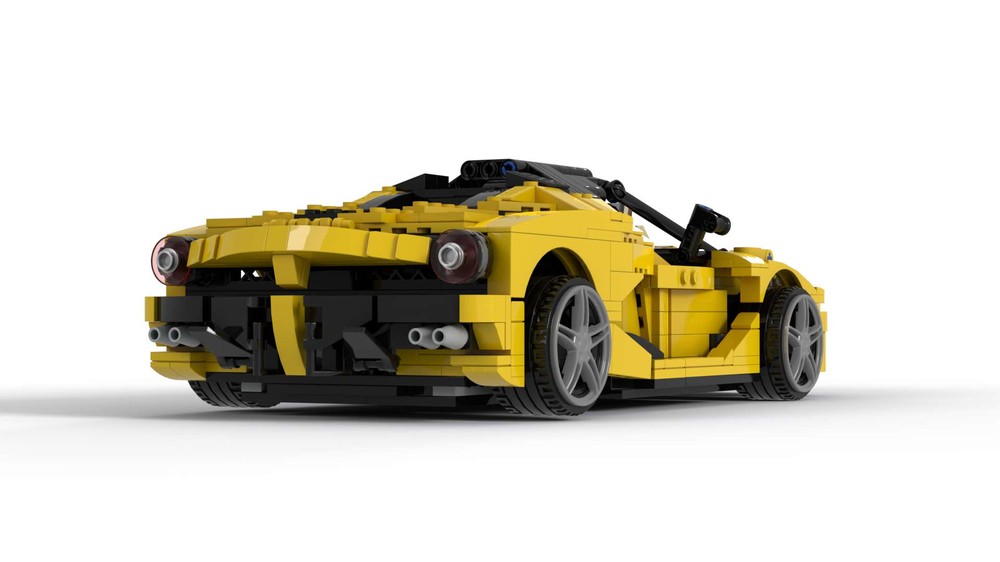 Lego Ferrari LaFerrari RC car in 1/15, yellow ver.