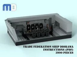 Trade Federation Ship Diorama MOC