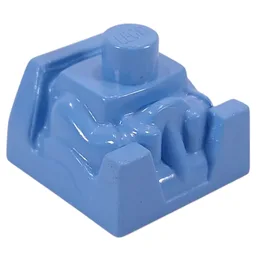 Racer Driver, Brick Special 2 x 2 No Head / Medium Blue