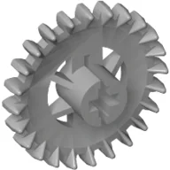 Technic Gear 24 Tooth Crown with Reinforcements [New Style] / Light Bluish Gray