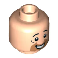 Minifig Head Fred Flintstone / Light Nougat