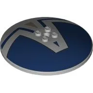 Dish 8 x 8 Inverted [Radar], Solid Studs with Dark Blue Hatch Print