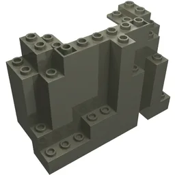 Rock Panel Rectangular 4 x 10 x 6 / Dark Gray
