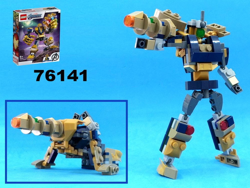 Lego Transformer Galvatron from LEGO Marvel set 76141: Thanos Mech Armor