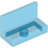 Panel 1 x 2 x 1 [Square Corners] / Trans-Dark Blue