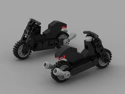 Custom Minifig Fitting Motorcycle