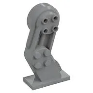 Mech Leg, Left, with Black Pin / Light Bluish Gray