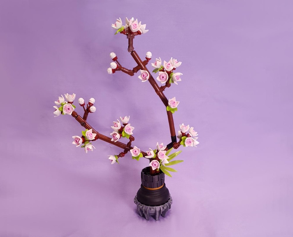 Lego White Cherry Blossom in Vase