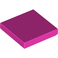 Lego Tile 2 x 2 with Groove / Dark Pink