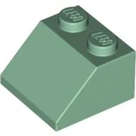 Brick Sloped 45° 2 x 2 / Sand Green