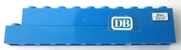 Stickered Assembly 11 x 1 x 2 with 'DB' and 'Wien Zürich' Pattern (Stickers) - Set 7818