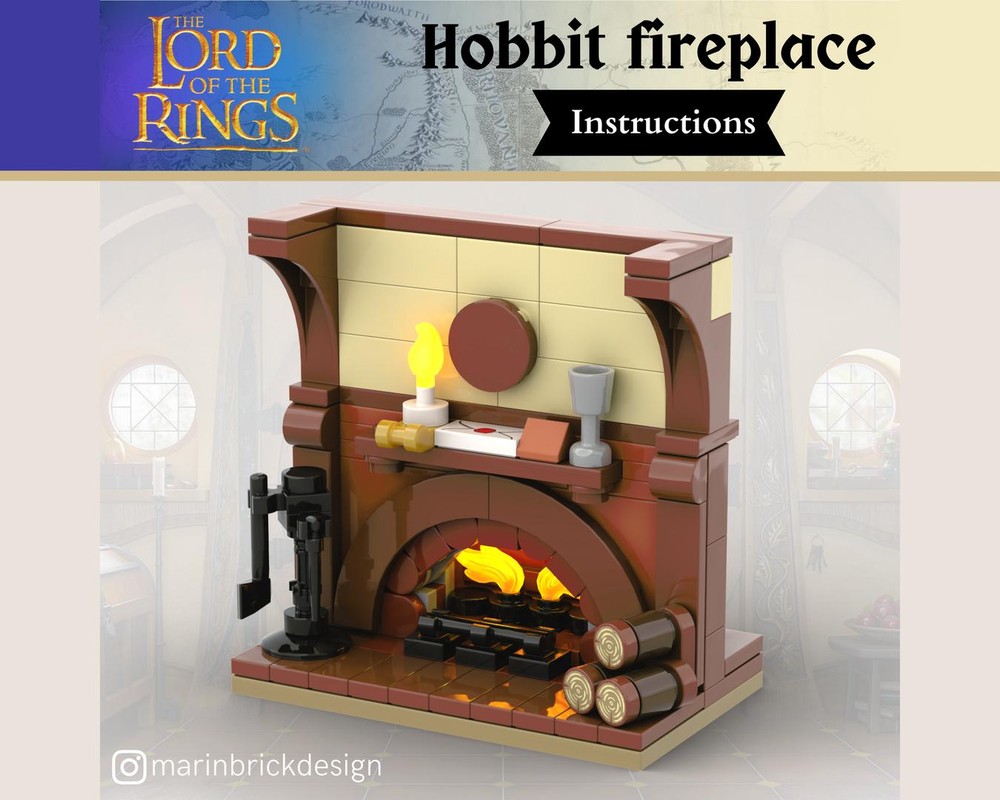 Lego Hobbit Fireplace - LEGO LORD OF THE RINGS MOC