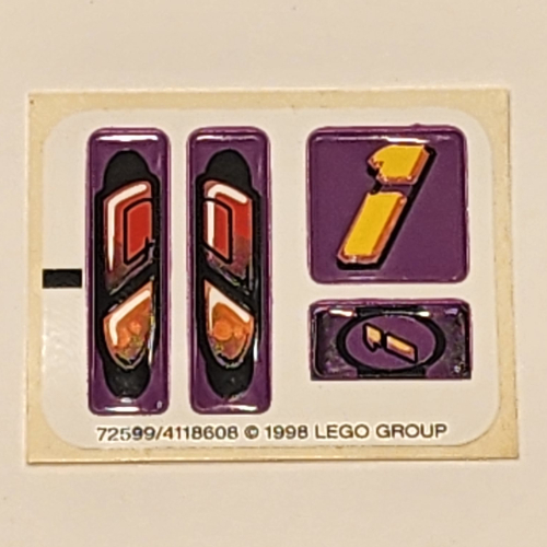 Lego Sticker Sheet for Set 2854-1 / [No Color/Any Color]
