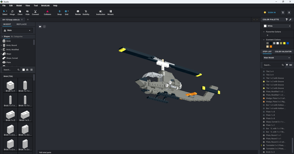 Lego AH-1G huey cobra