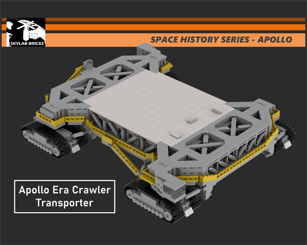Lego Apollo-Era Crawler Transporter MOC for Saturn V