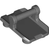 Plate Special / Shield Rectangular with 4 Studs, Handle / Dark Bluish Gray