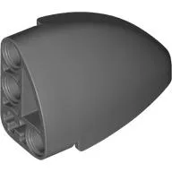Technic Panel Round Corner 5 x 3 x 2 Left / Dark Bluish Gray