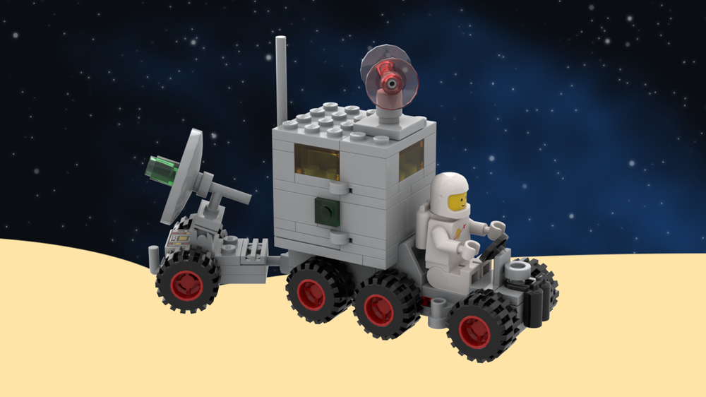 Lego Classic Space Reimagined: Mobile Ground Tracking Station 894