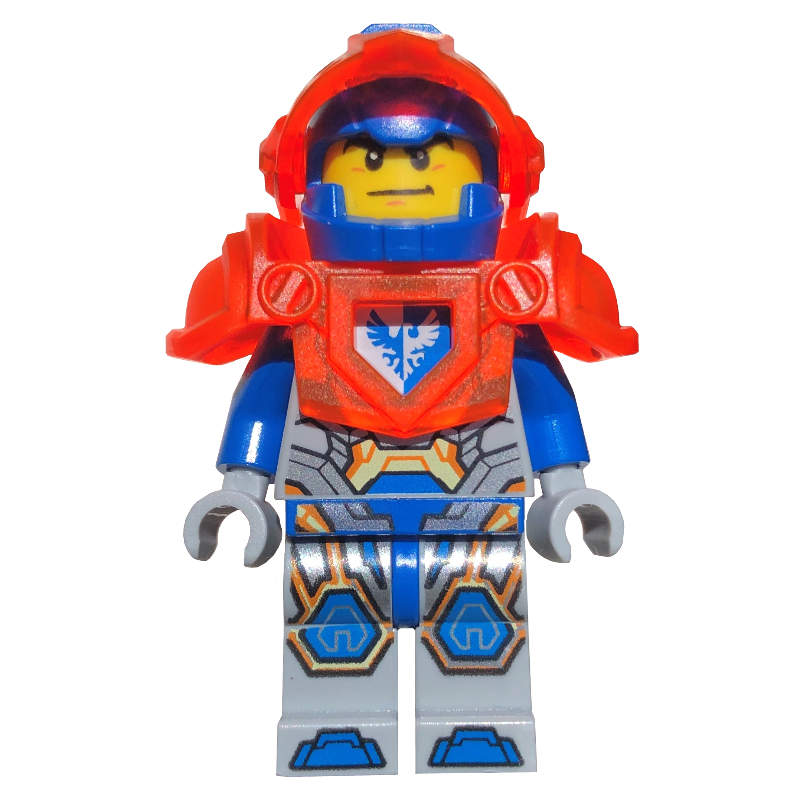 Lego Clay Moorington with Trans-Neon Orange Armor
